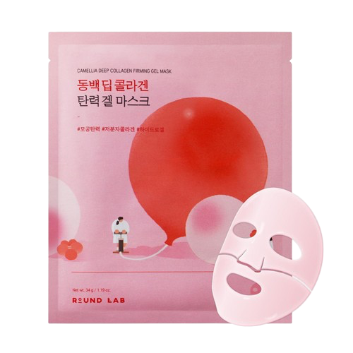 Гелева маска з колагеном Round Lab Camellia Deep Collagen Firming Gel 25 ml